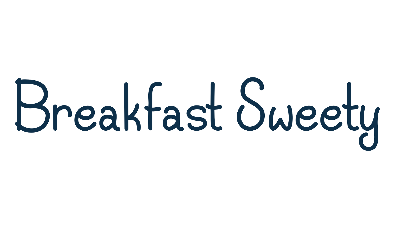 Breakfast Sweety, fancy decorative font preview