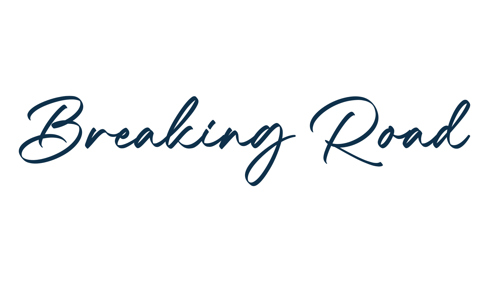 Breaking Road, script handwritten fancy decorative calligraphy font preview