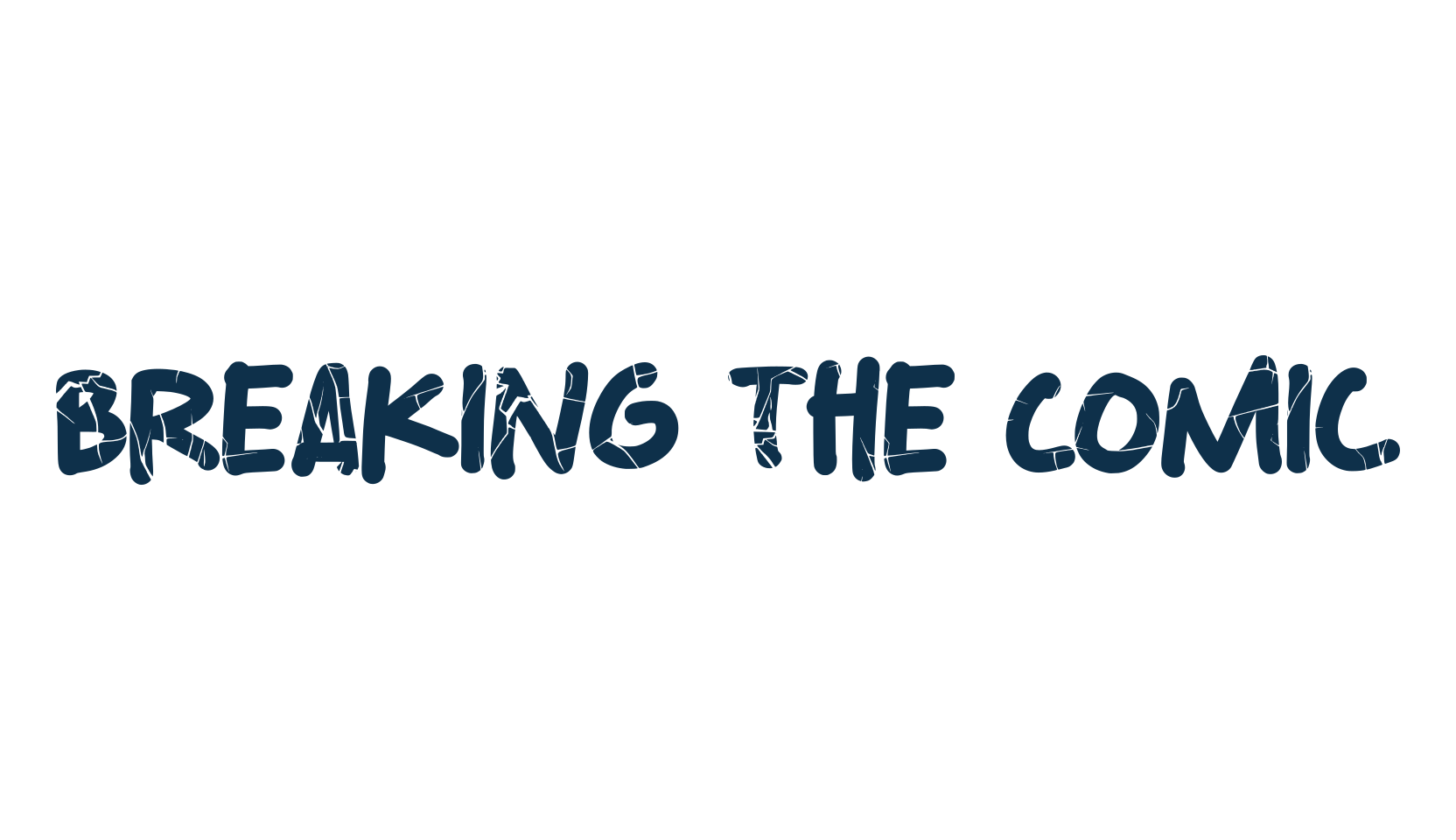 Breaking The Comic, cartoon font preview