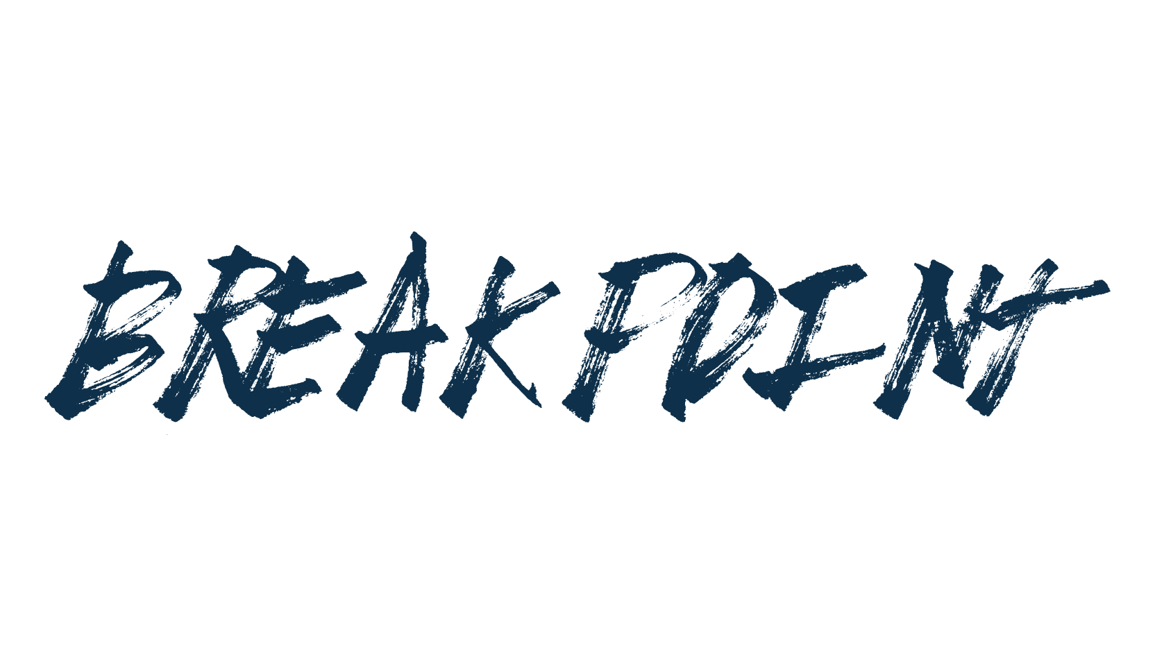 Break Point, script handwritten fancy decorative calligraphy font preview