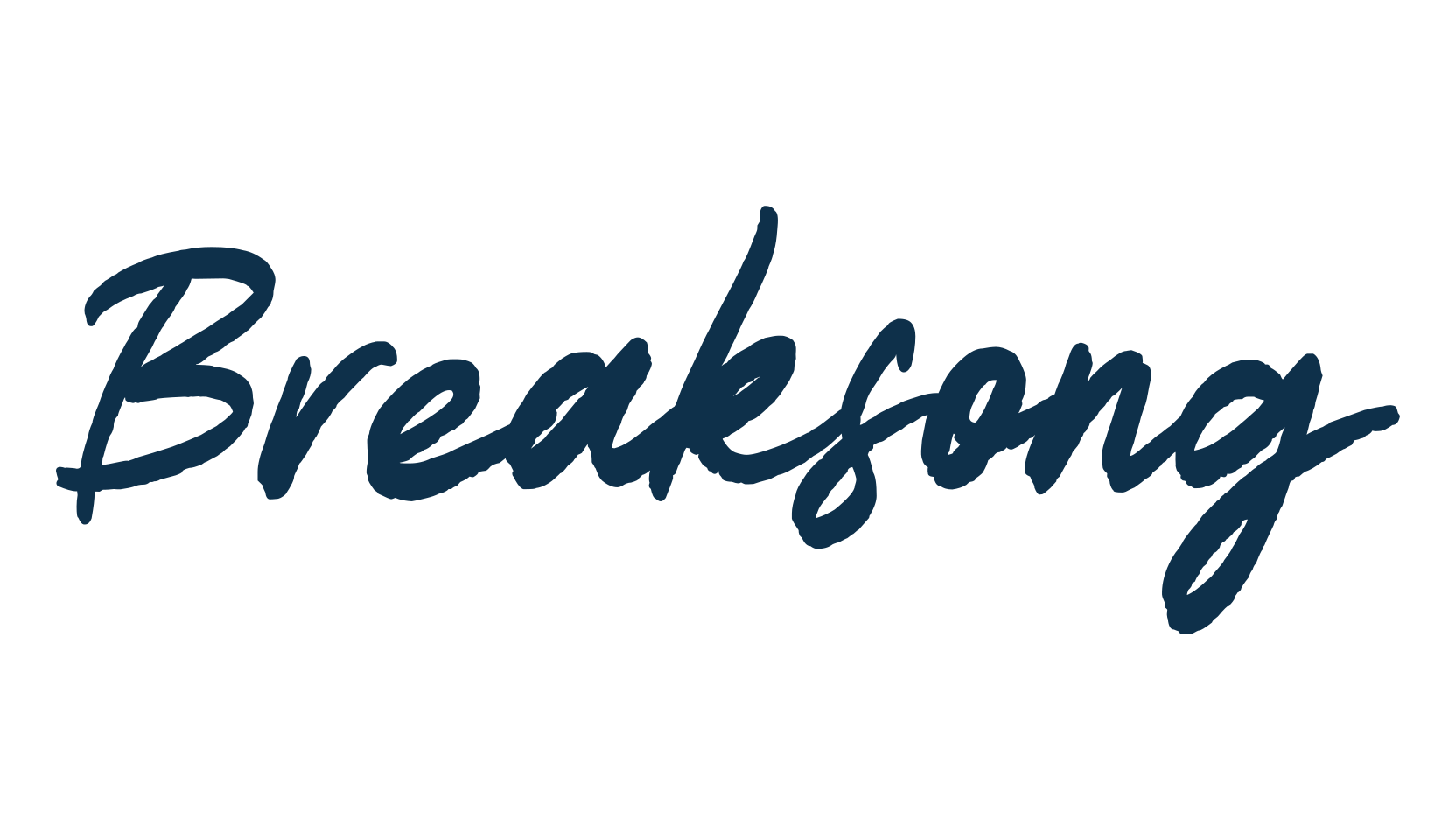 Breaksong, brush font preview