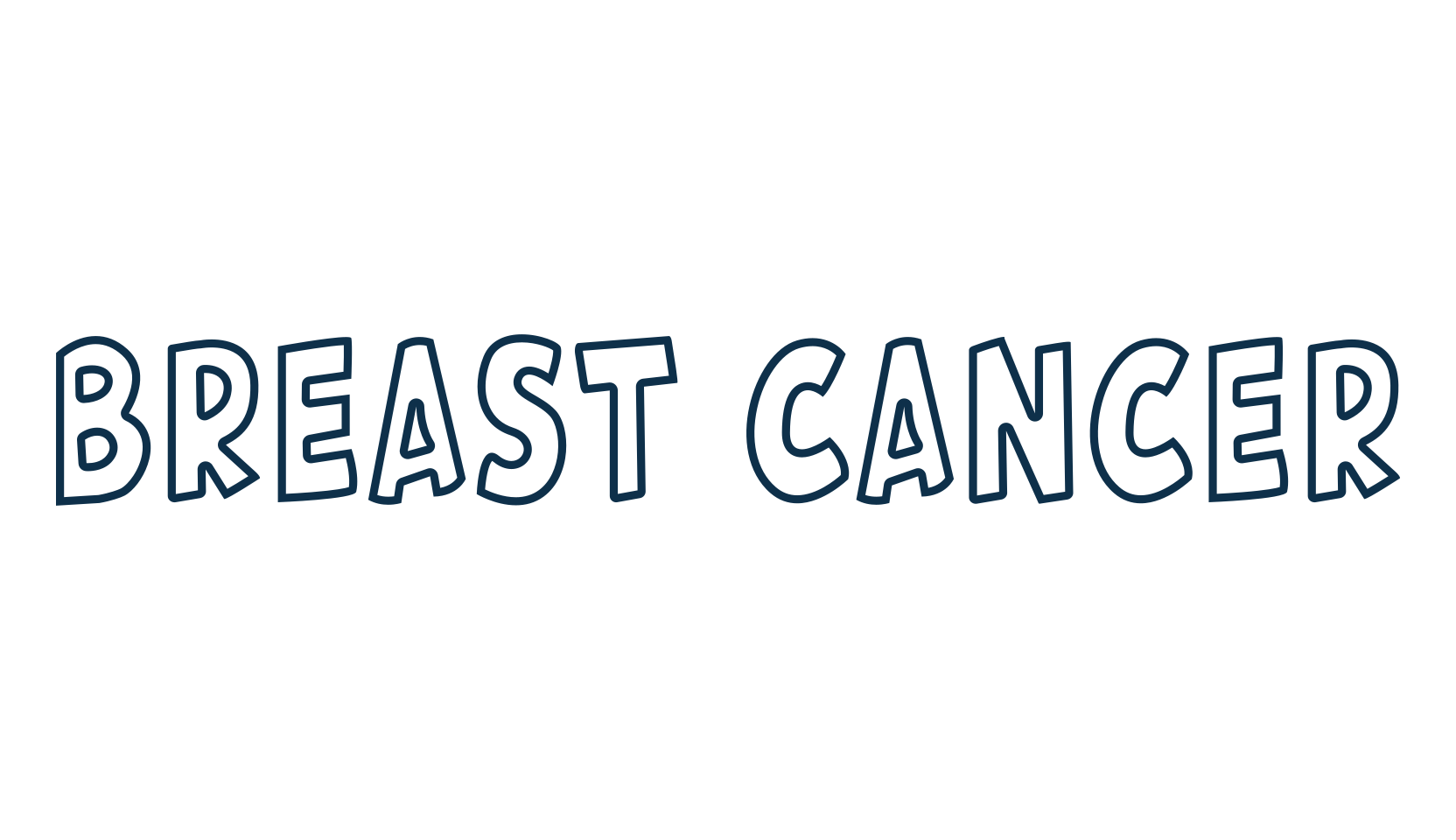 Breast Cancer, fancy cartoon decorative font preview