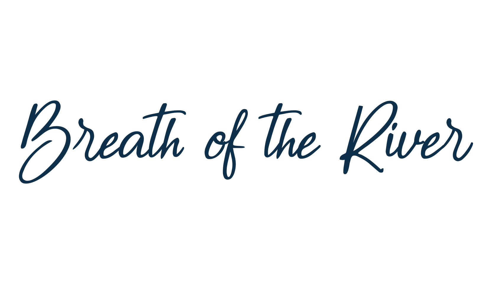 Breath of the River, script handwritten fancy decorative calligraphy font preview