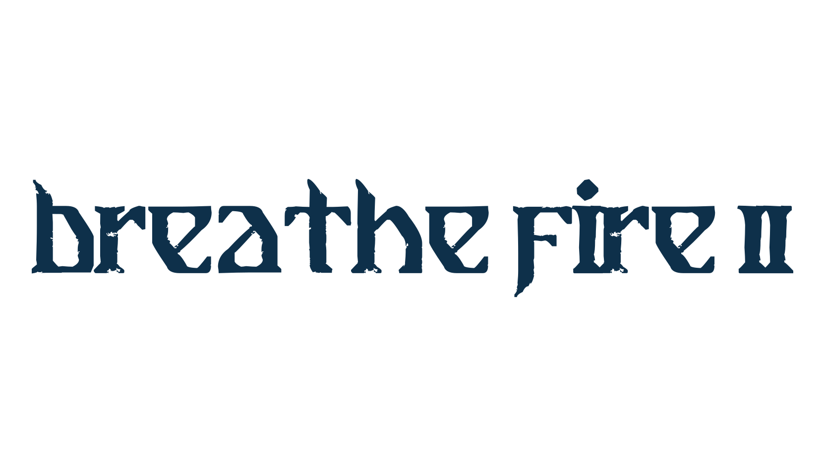 Breathe Fire II, gothic celtic font preview