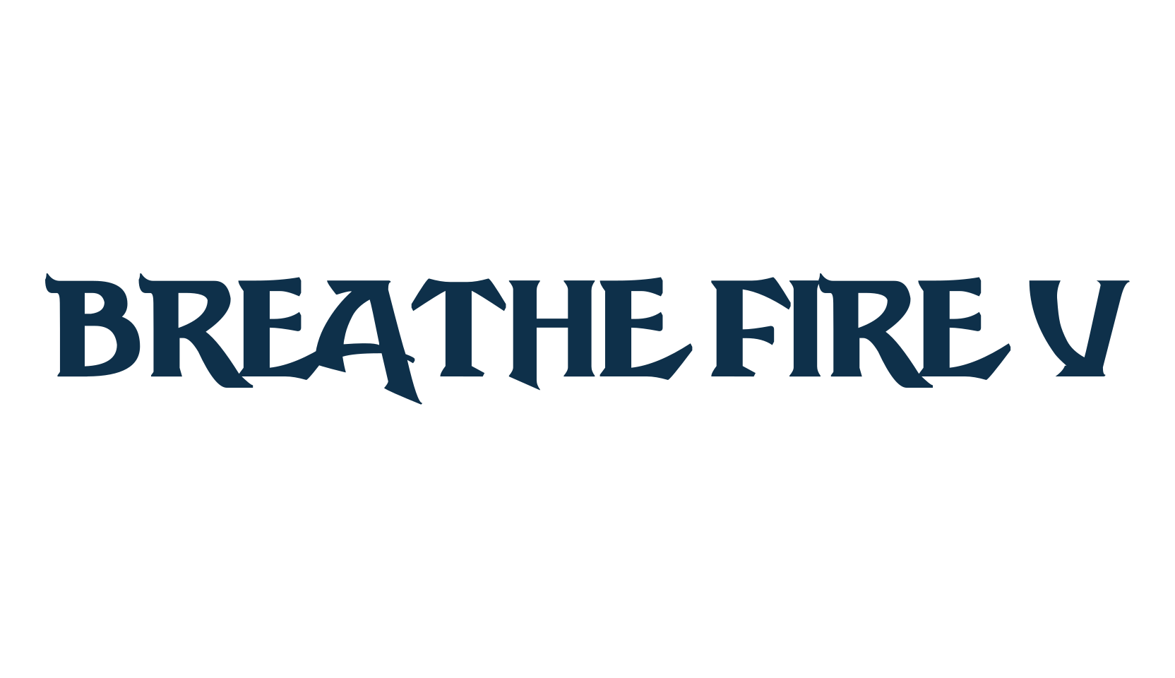 Breathe Fire V, gothic celtic font preview