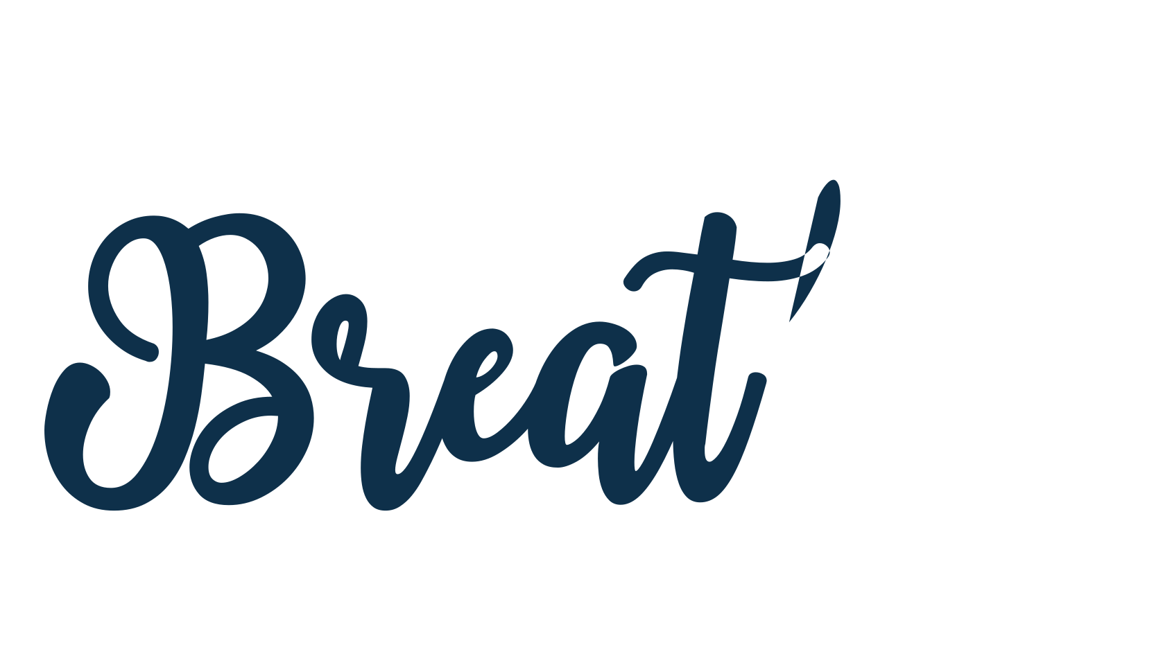 Breather, script brush fancy decorative calligraphy font preview
