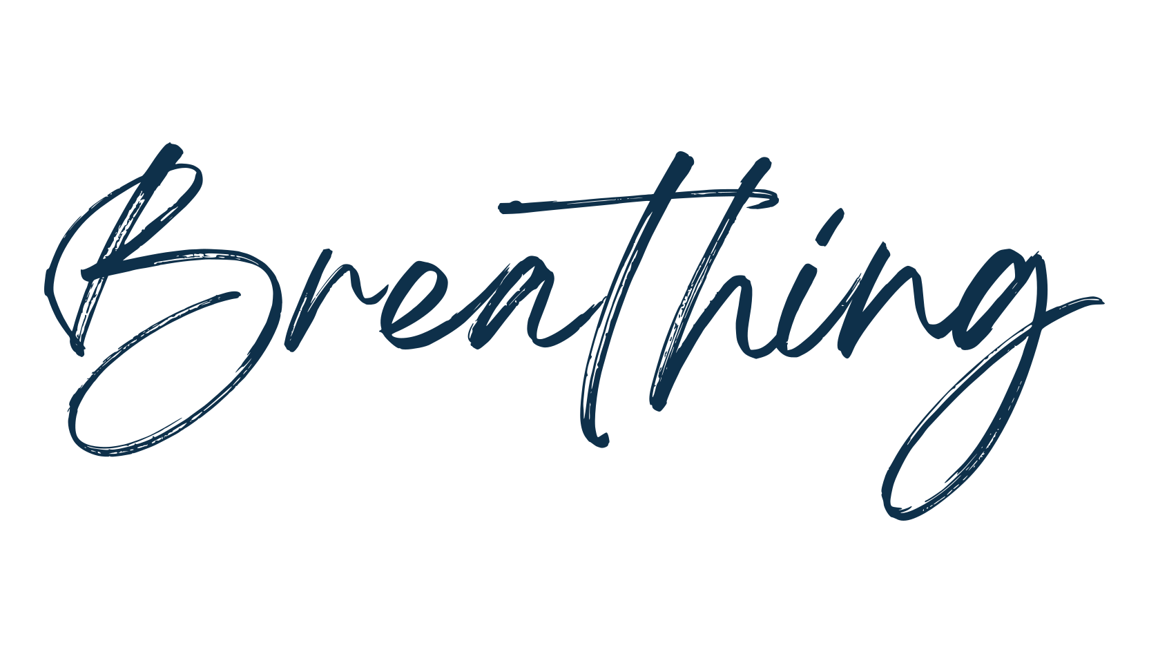 Breathing, handwriting font preview