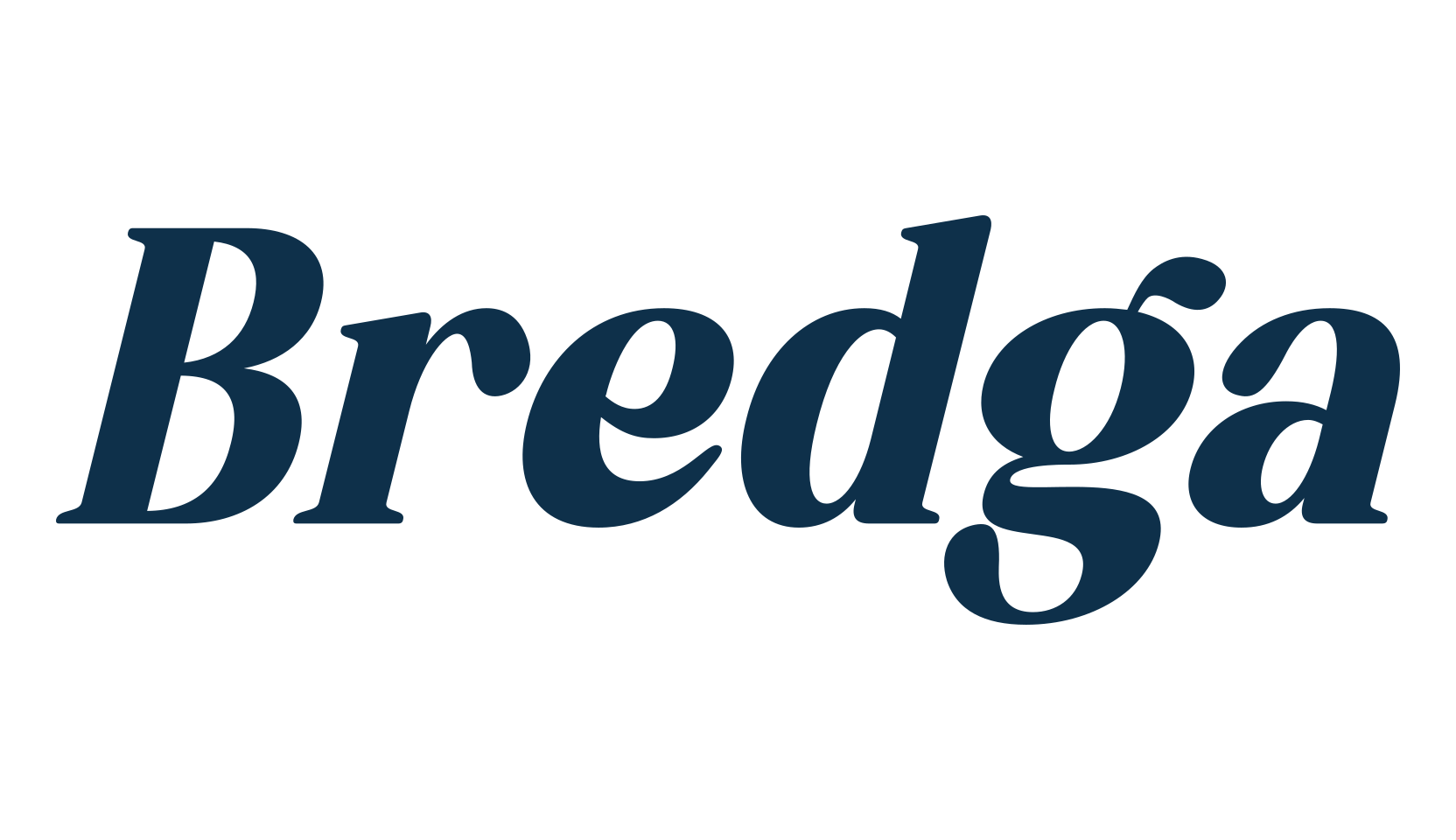 Bredga, basic serif font preview