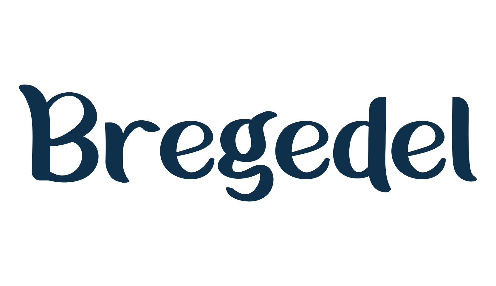 Bregedel, fancy decorative font preview