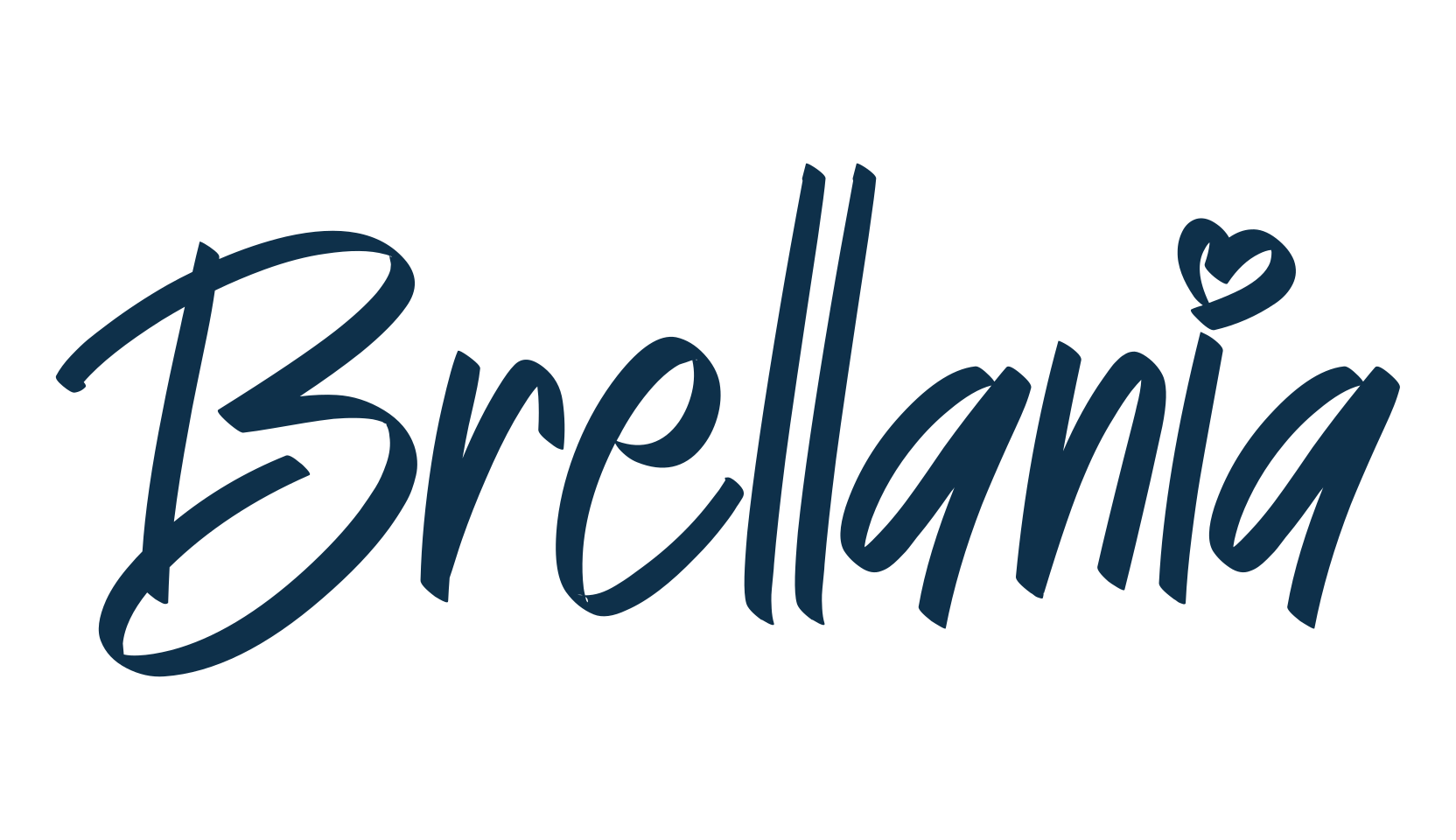 Brellania, handwriting font preview