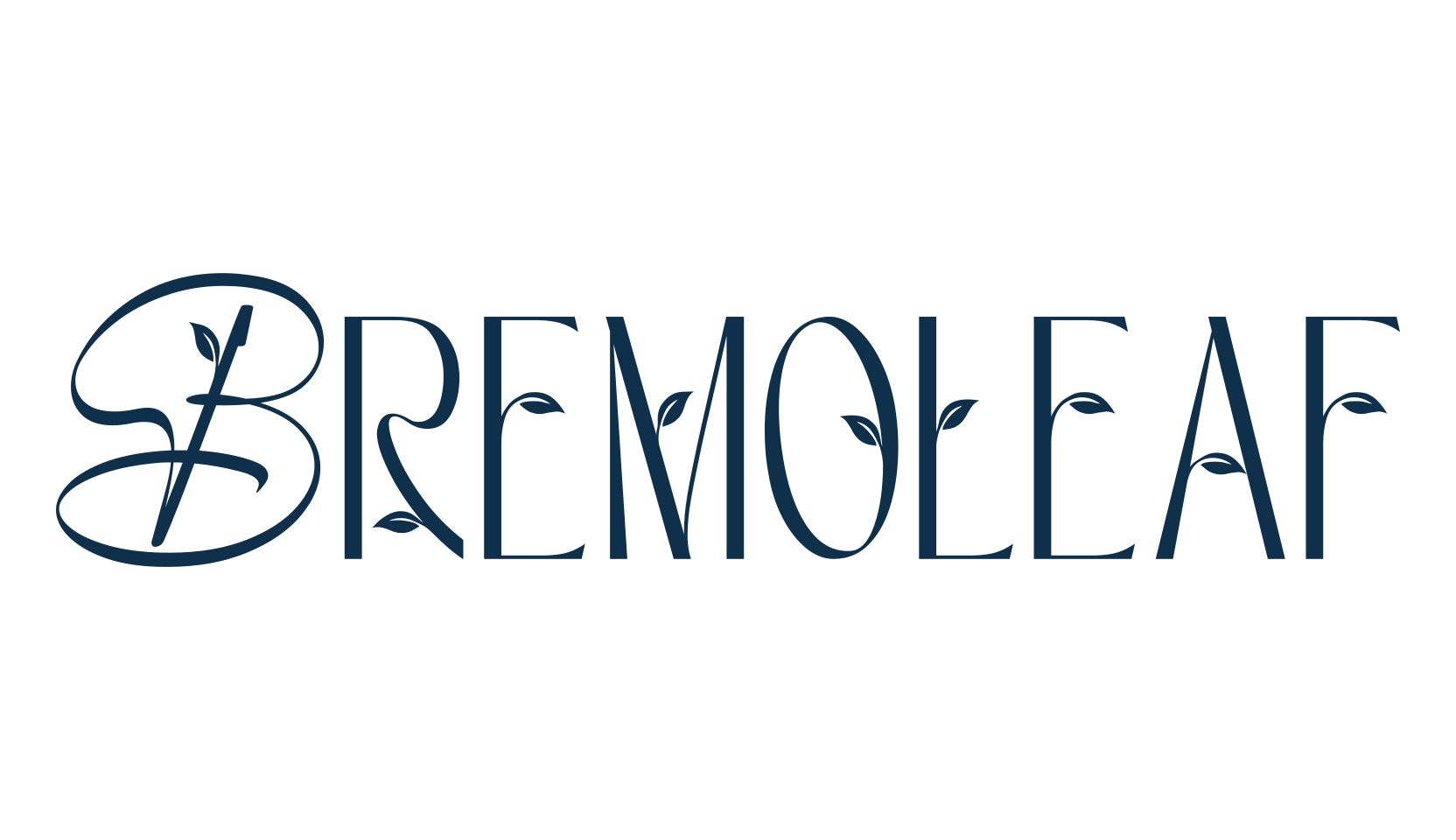Bremoleaf, fancy decorative font preview