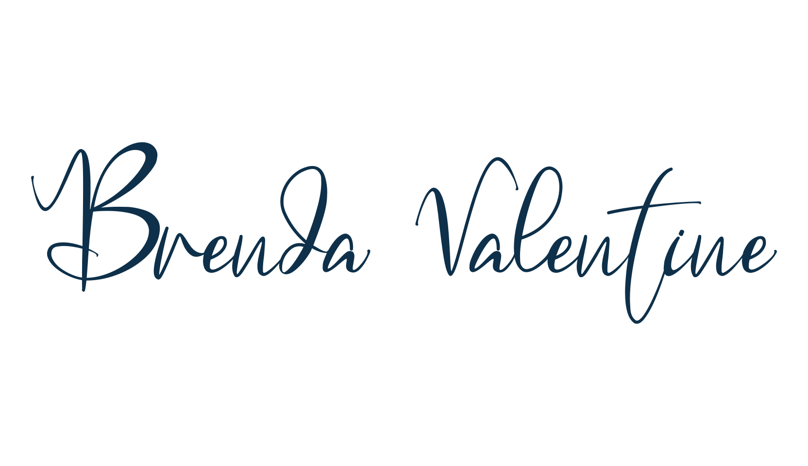 Brenda Valentine, fancy decorative font preview