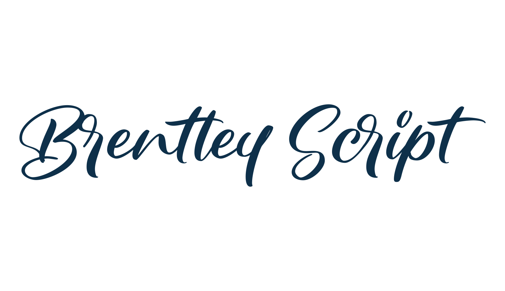 Brentley Script, fancy decorative font preview