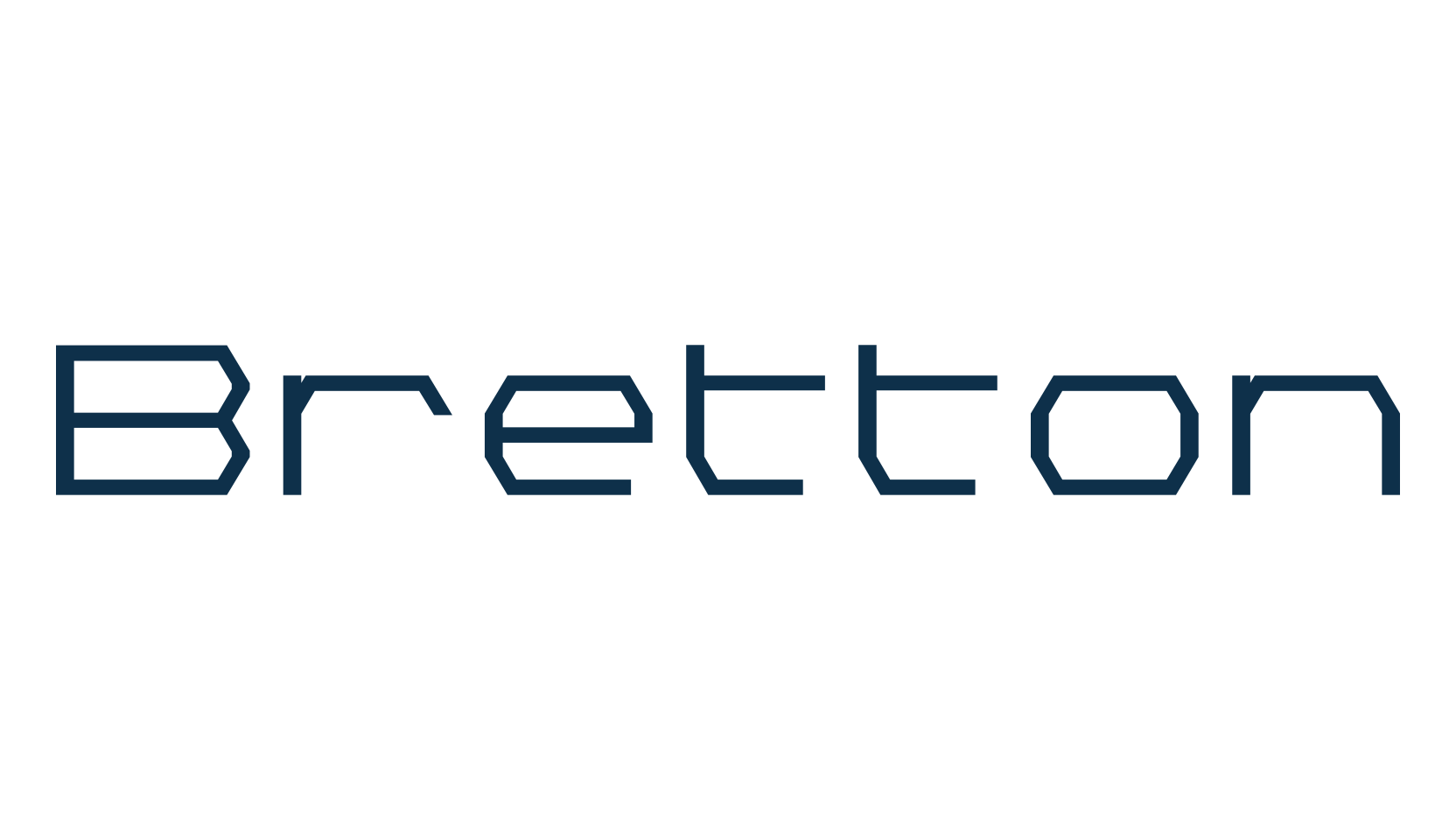 Bretton, techno square sci-fi font preview