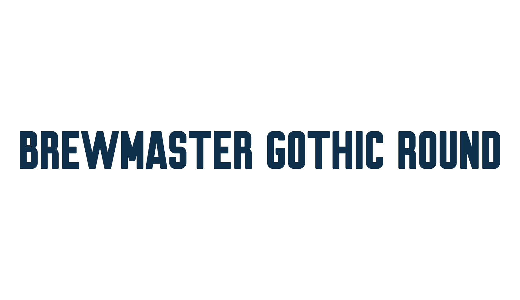 Brewmaster Gothic Round, basic sans serif font preview