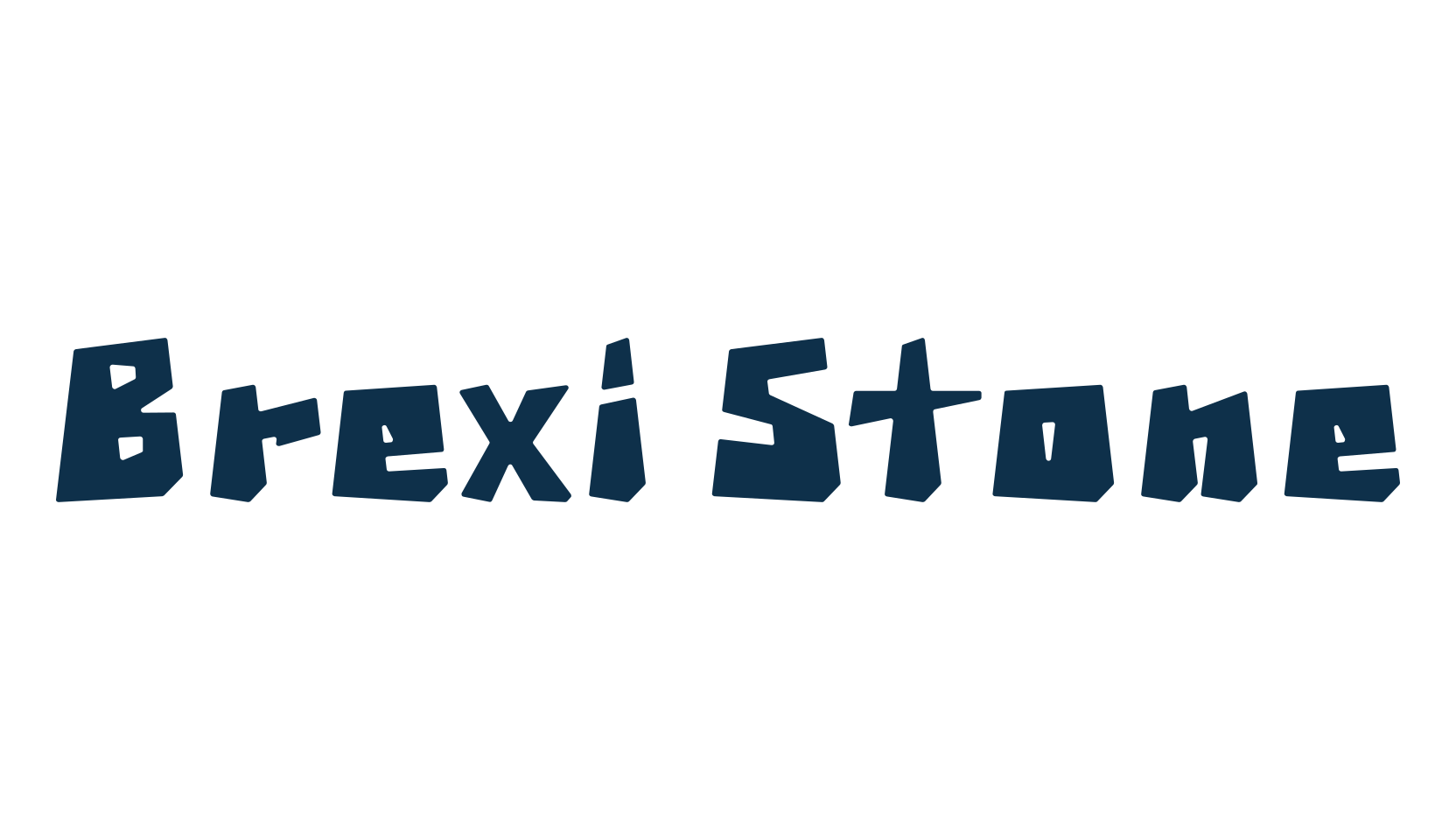 Brexi Stone, fancy cartoon decorative font preview