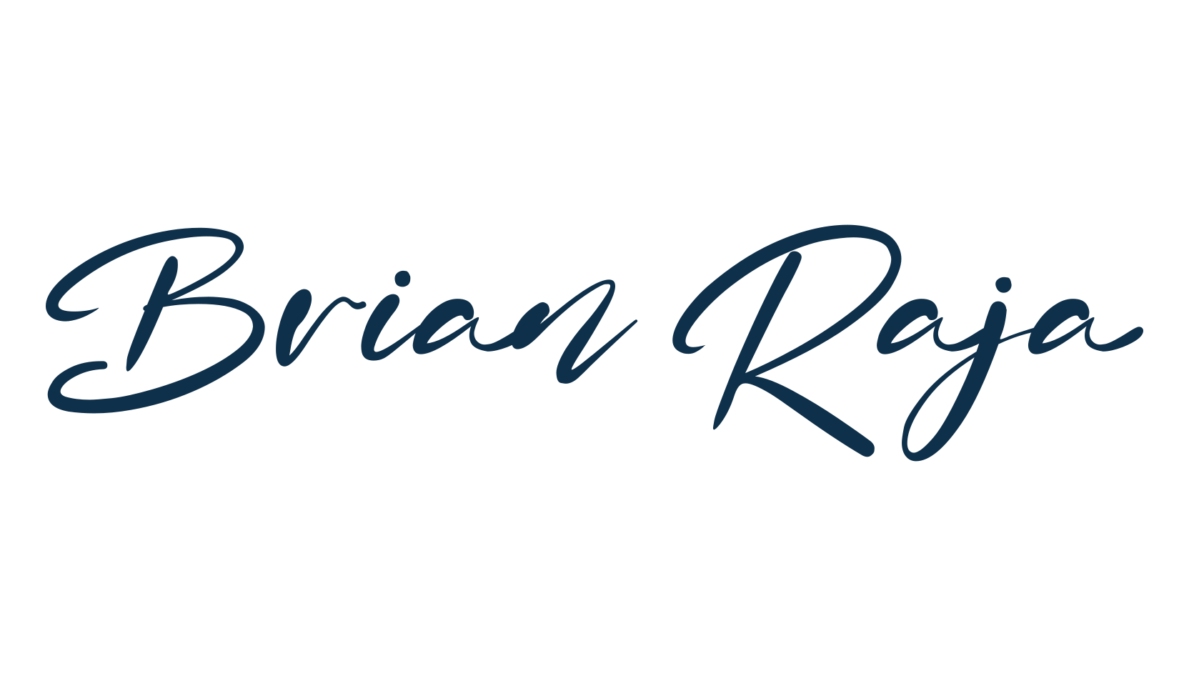 Brian Raja, fancy various decorative script calligraphy font preview
