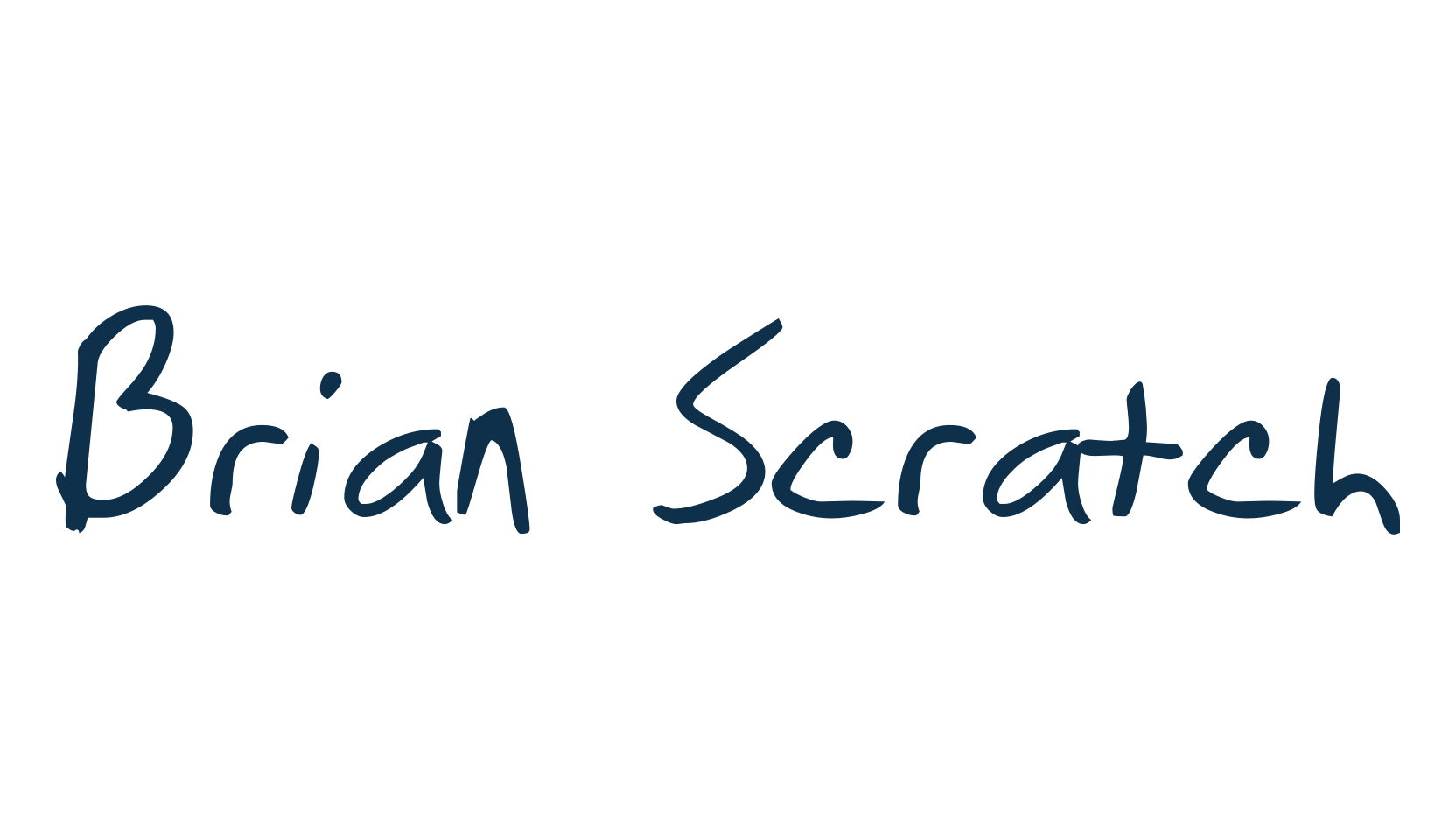 Brian Scratch, script handwritten fancy decorative calligraphy font preview