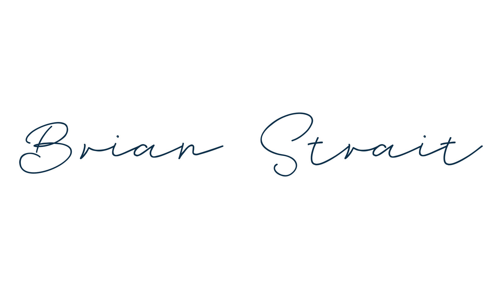 Brian Strait, handwriting font preview