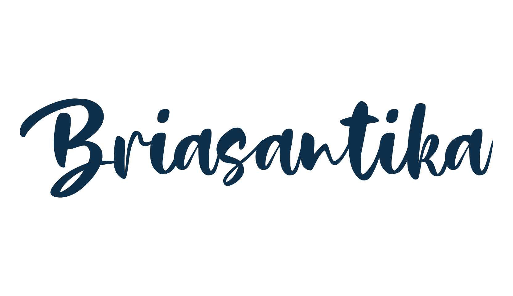 Briasantika, fancy decorative font preview
