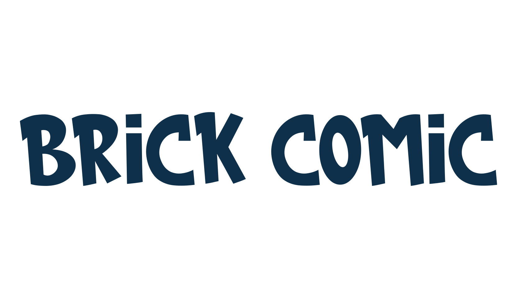 Brick Comic, cartoon font preview