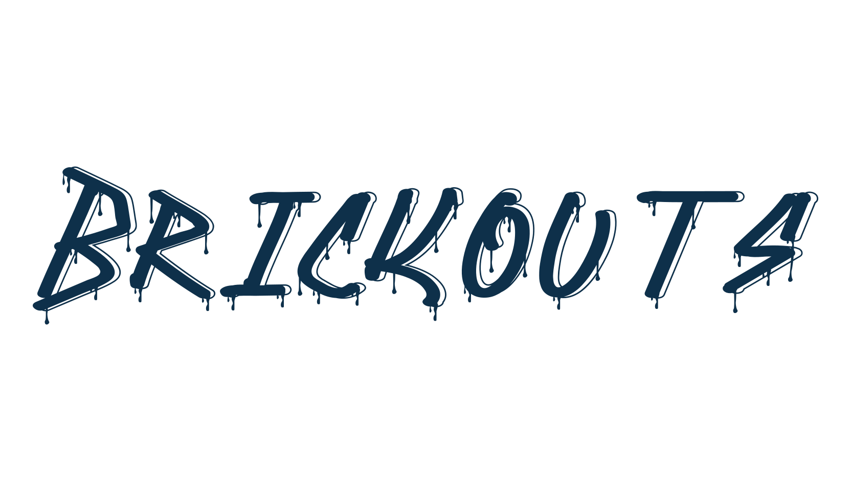 Brickouts, script graffiti fancy decorative calligraphy font preview