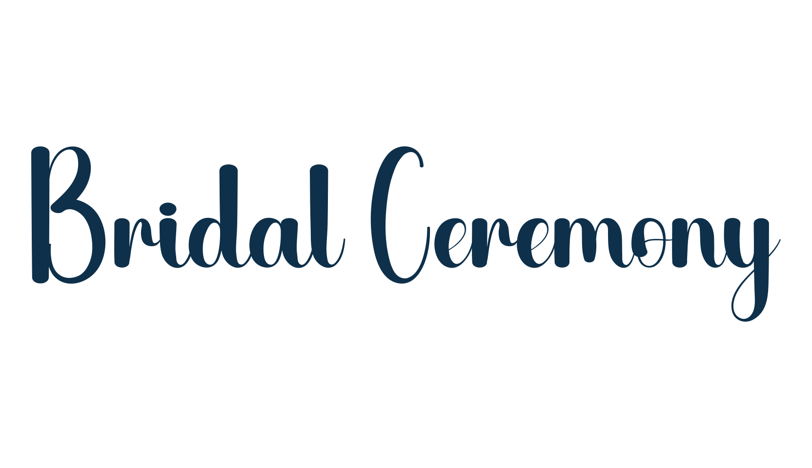 Bridal Ceremony, fancy decorative font preview