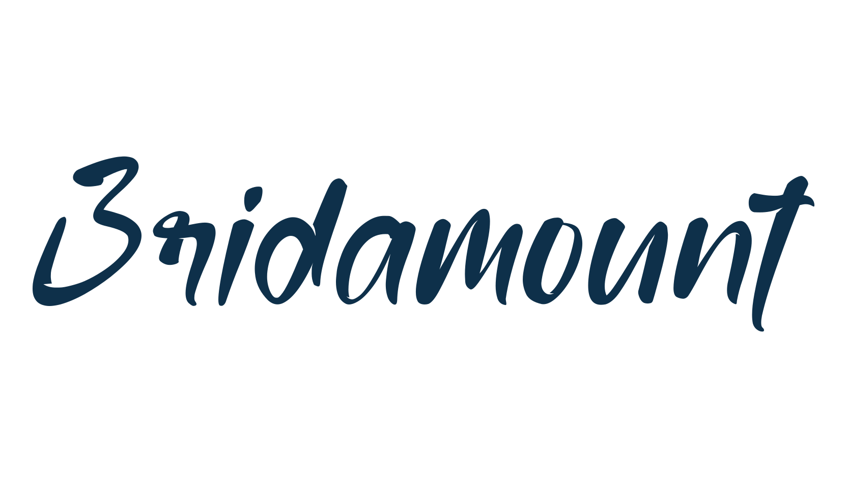 Bridamount, handwriting font preview