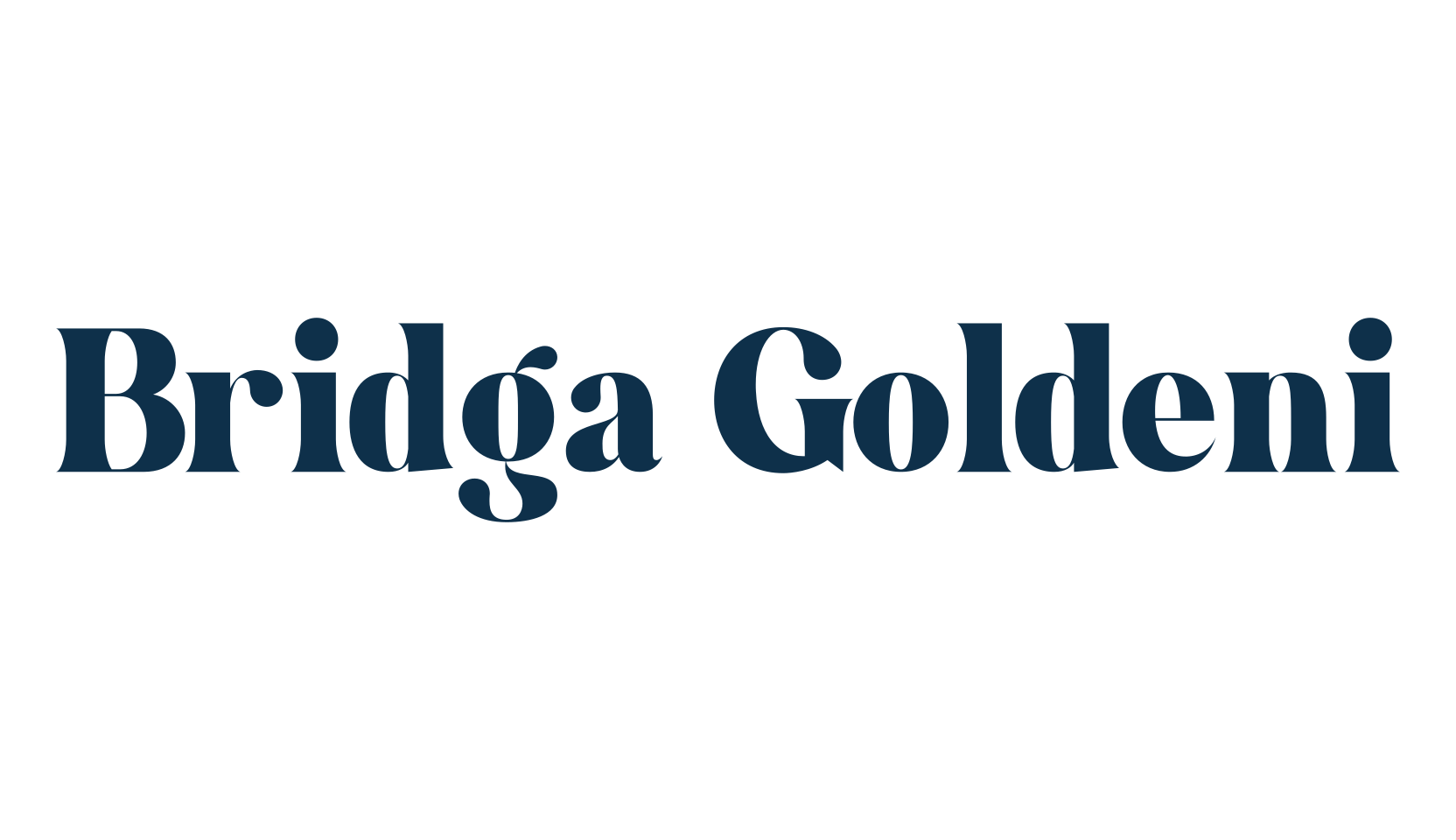 Bridga Goldeni, basic serif font preview