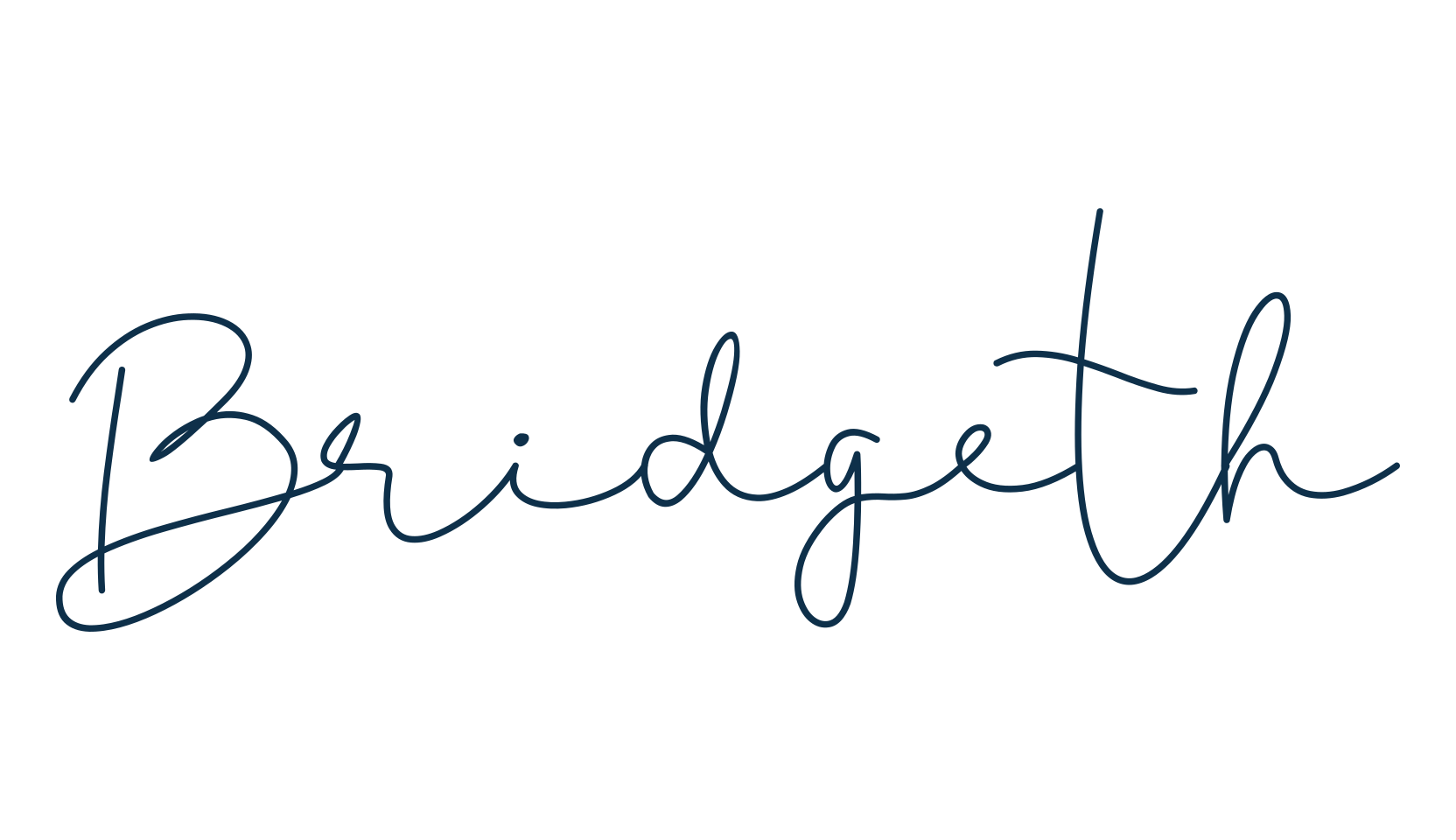Bridgeth, handwriting font preview