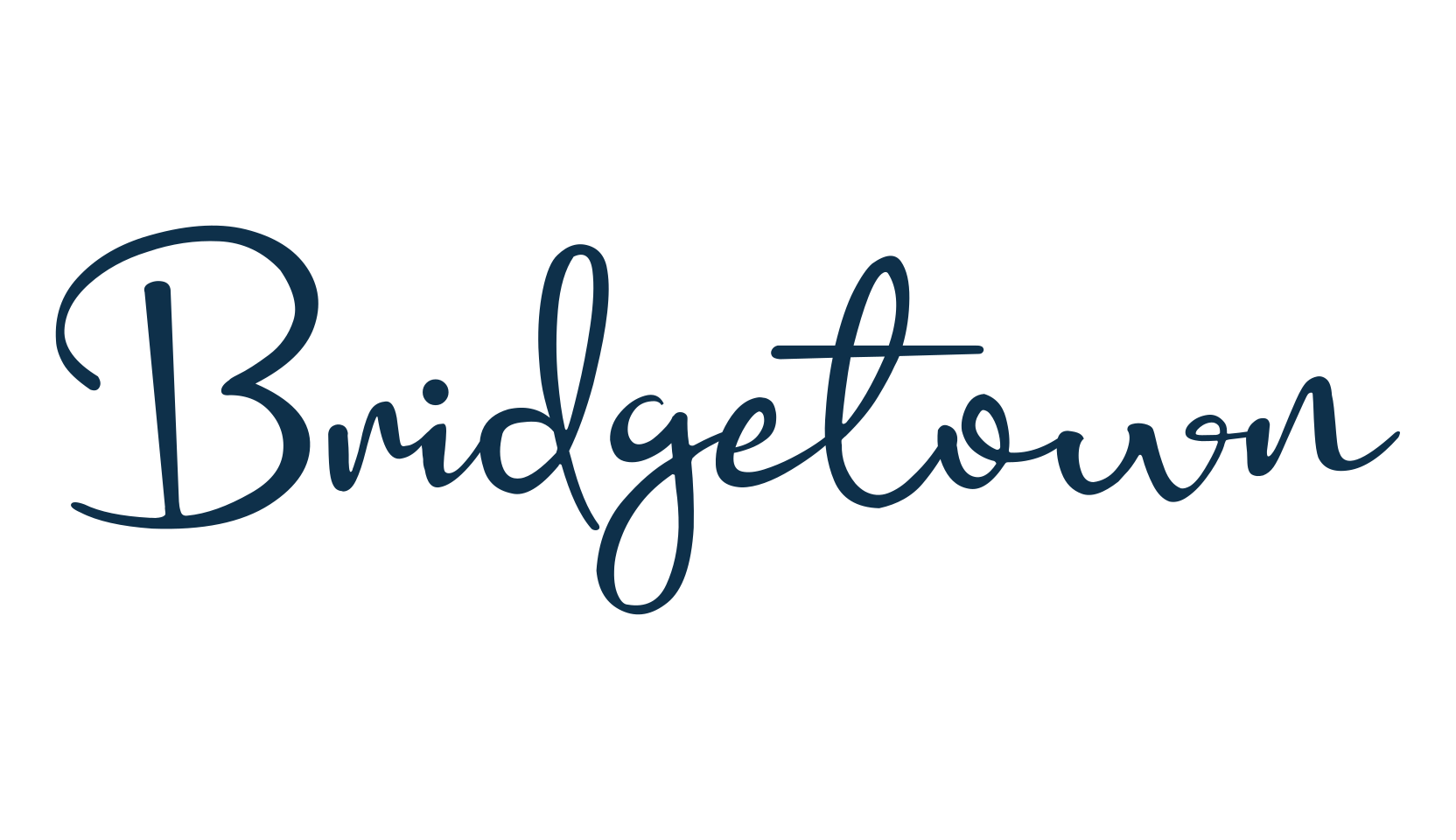 Bridgetown, brush font preview