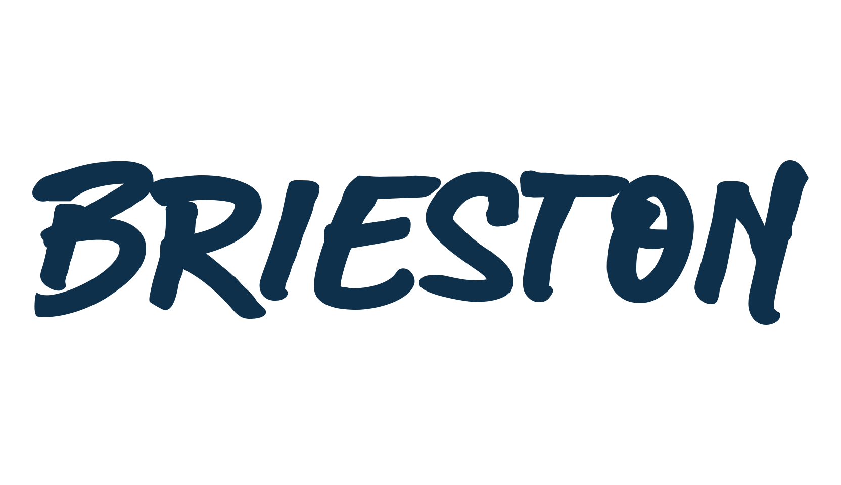 Brieston, brush font preview