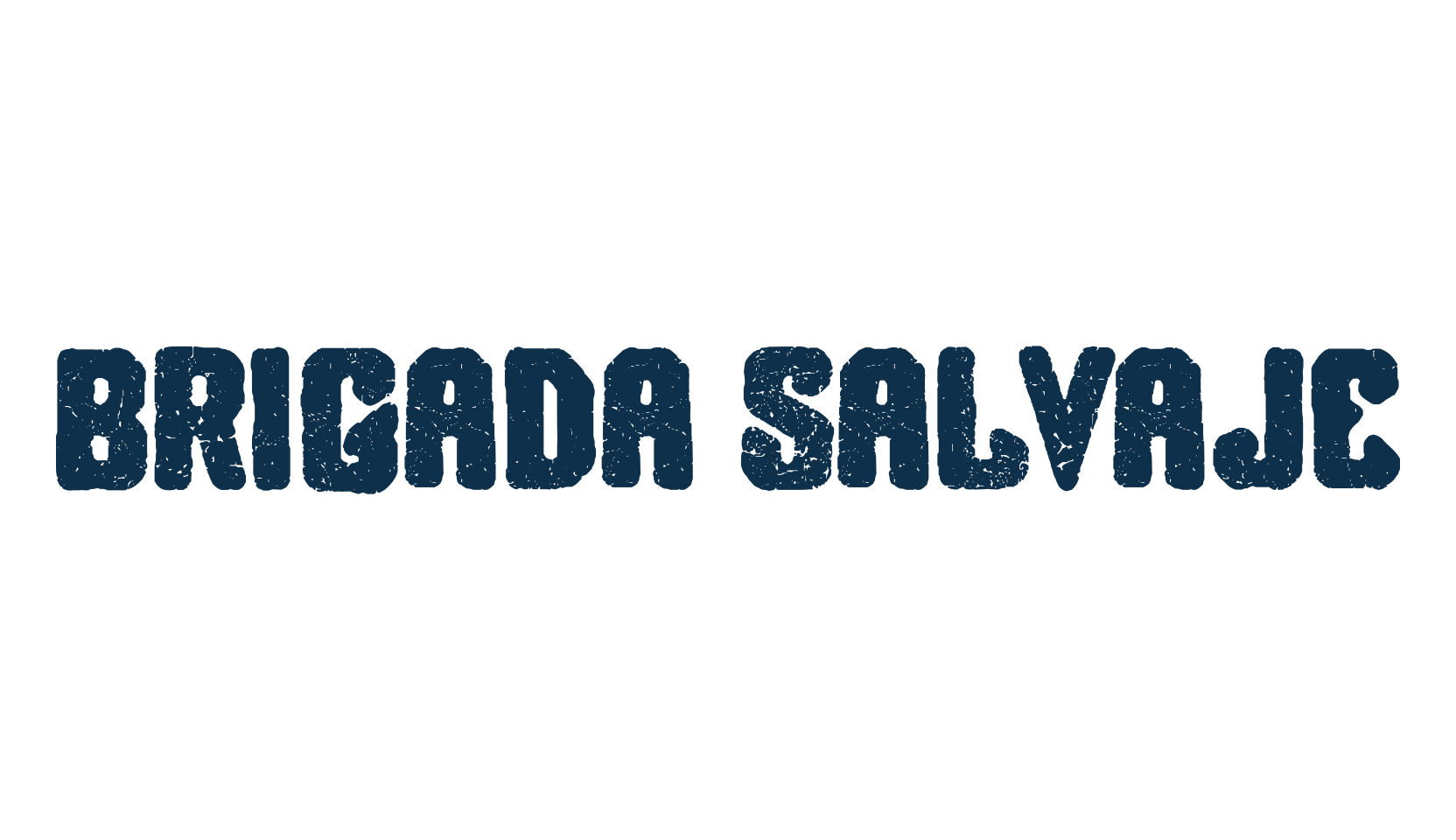 Brigada Salvaje, fancy eroded decorative font preview