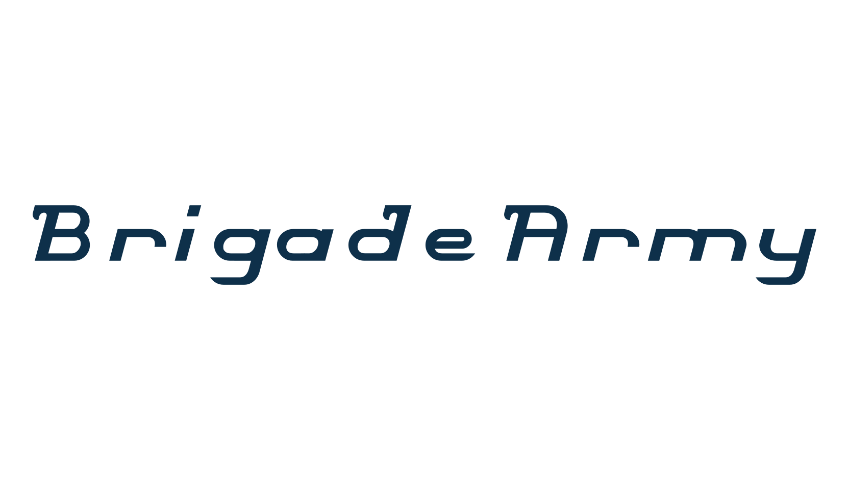 Brigade Army, various font preview