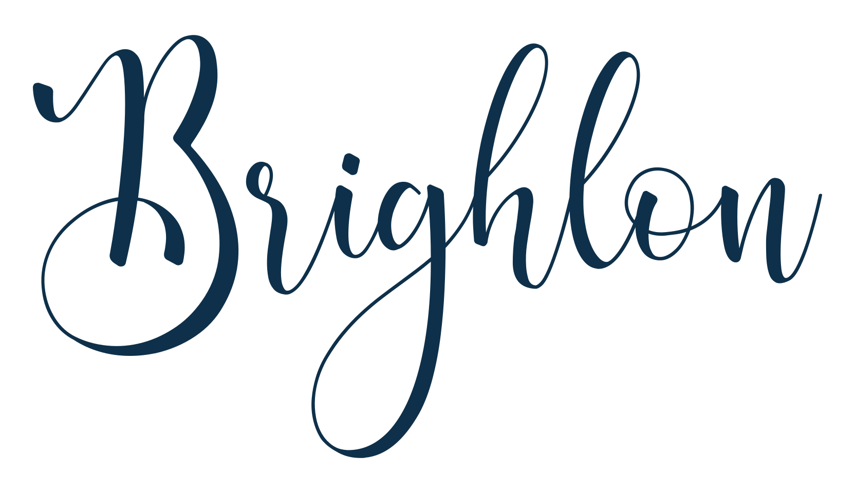 Brighlon, calligraphy font preview