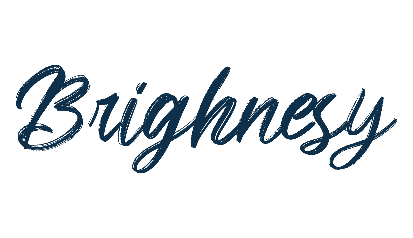 Brighnesy, brush font preview