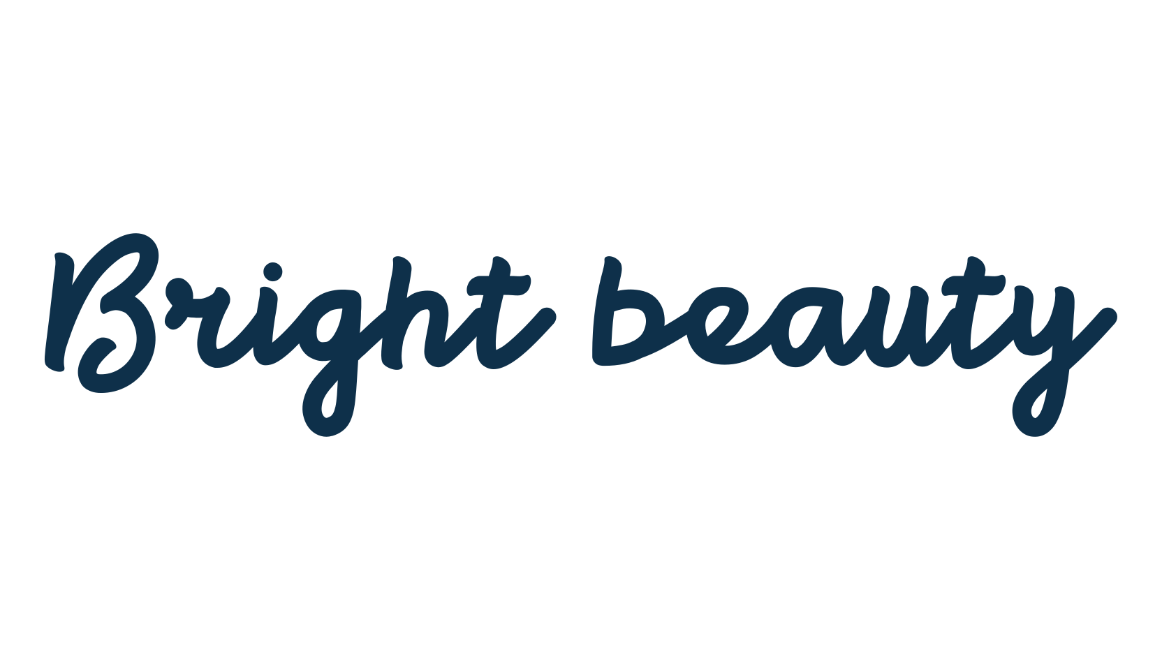 Bright beauty, handwriting font preview