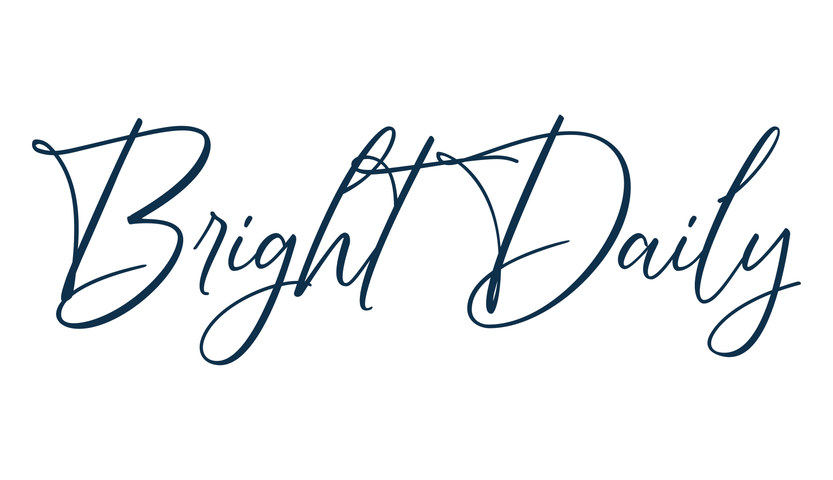 Bright Daily, calligraphy font preview