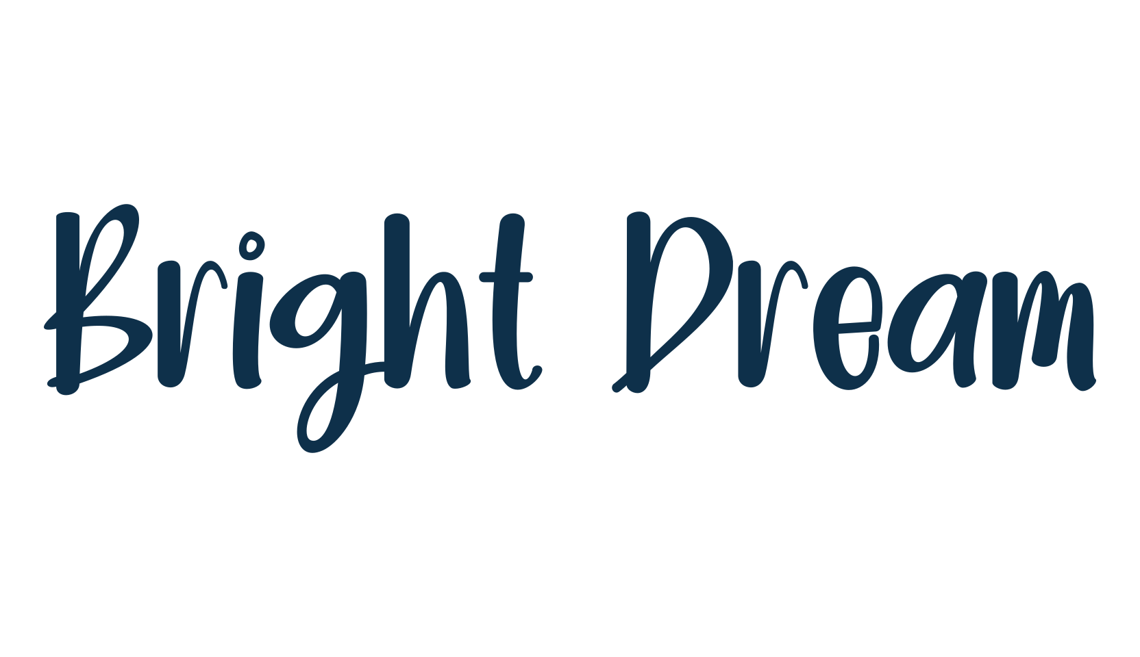 Bright Dream, cartoon font preview