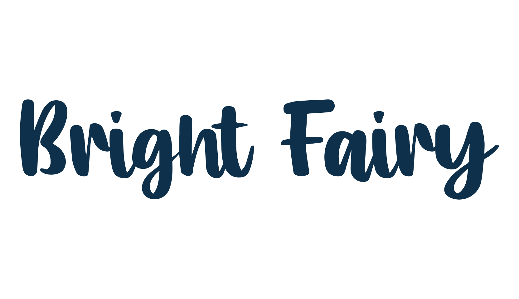 Bright Fairy, script handwritten fancy decorative calligraphy font preview