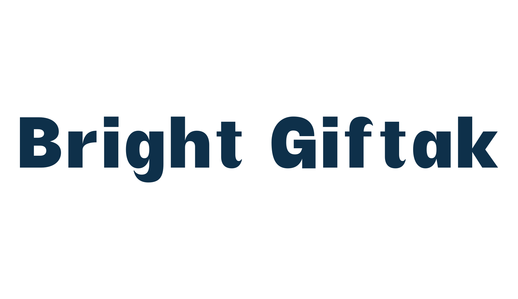 Bright Giftak, sans serif font preview
