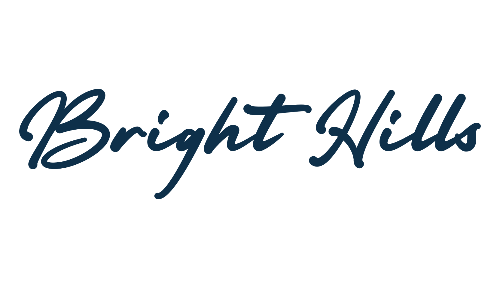 Bright Hills, script handwritten fancy decorative calligraphy font preview
