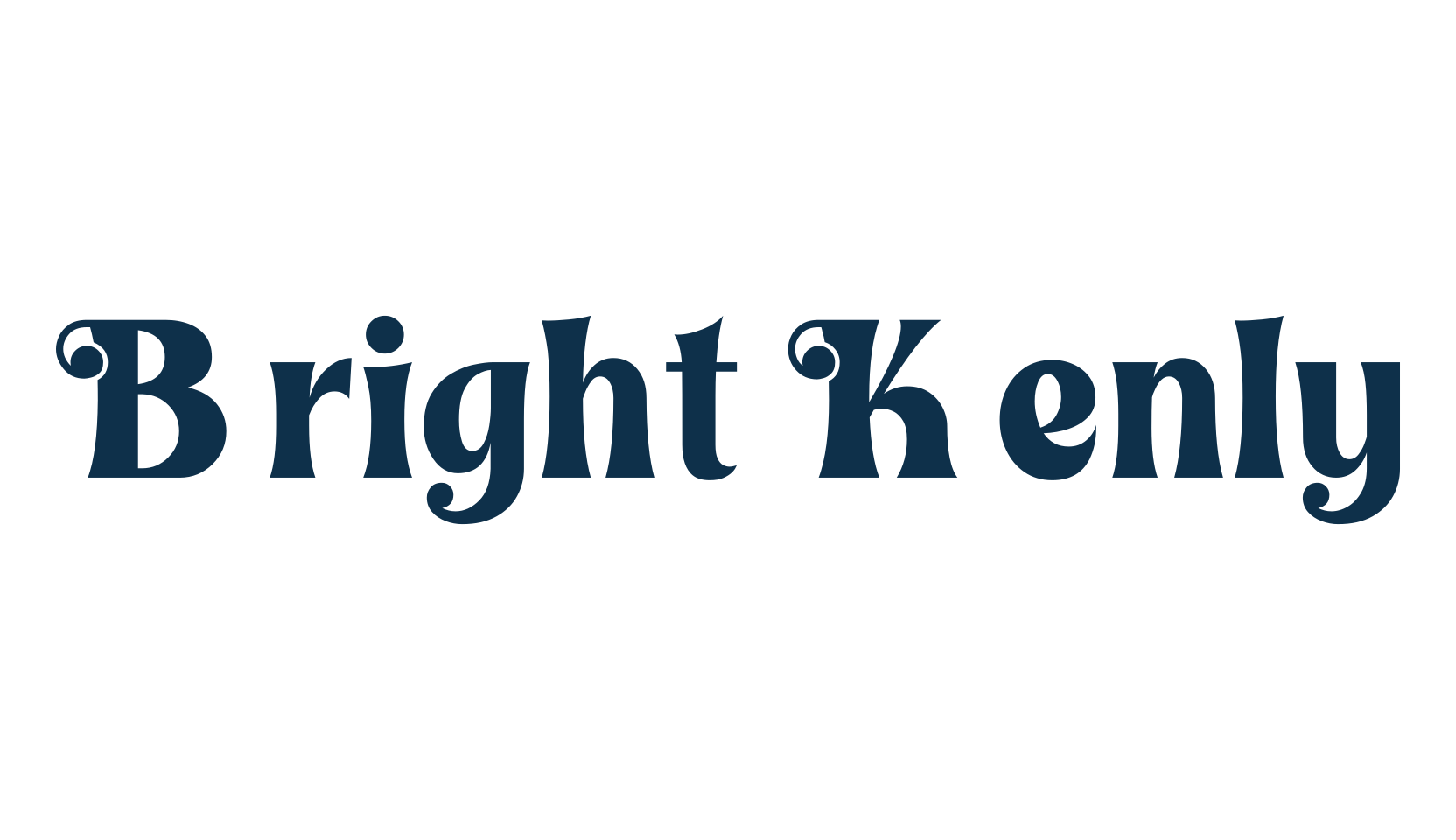 Bright Kenly, fancy retro decorative font preview