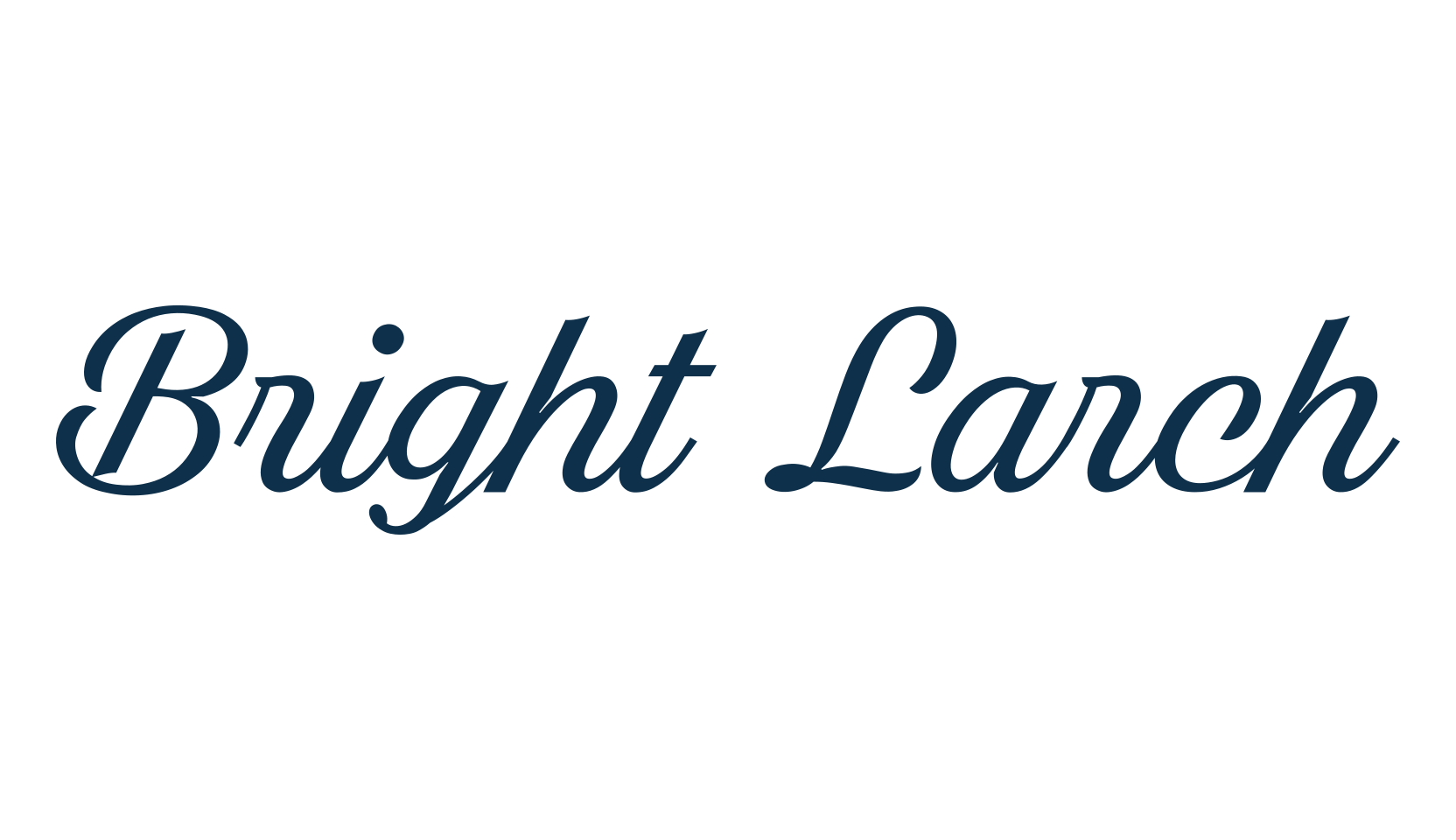 Bright Larch, script calligraphy fancy decorative font preview