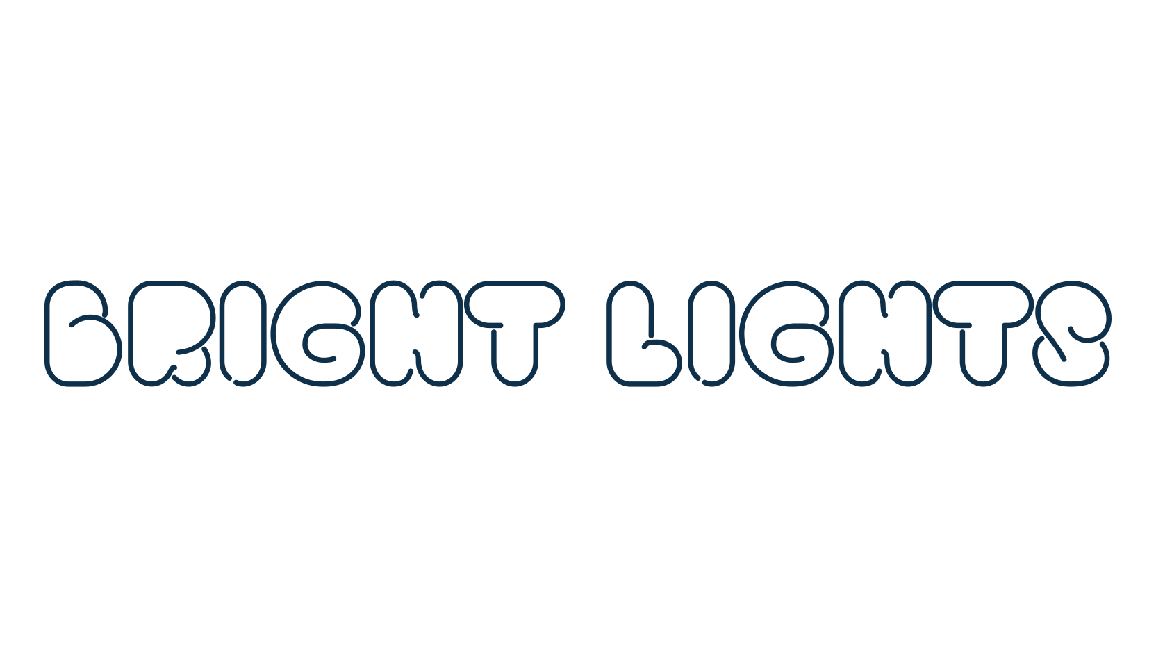 Bright Lights (bright-lights), fancy groovy decorative font preview