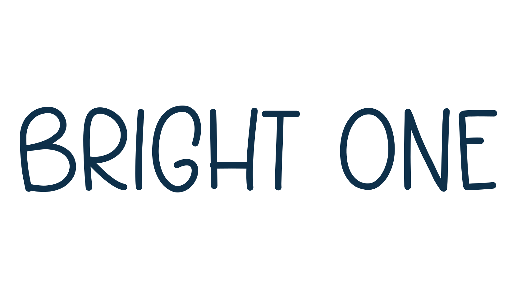Bright One, script handwritten fancy decorative calligraphy font preview