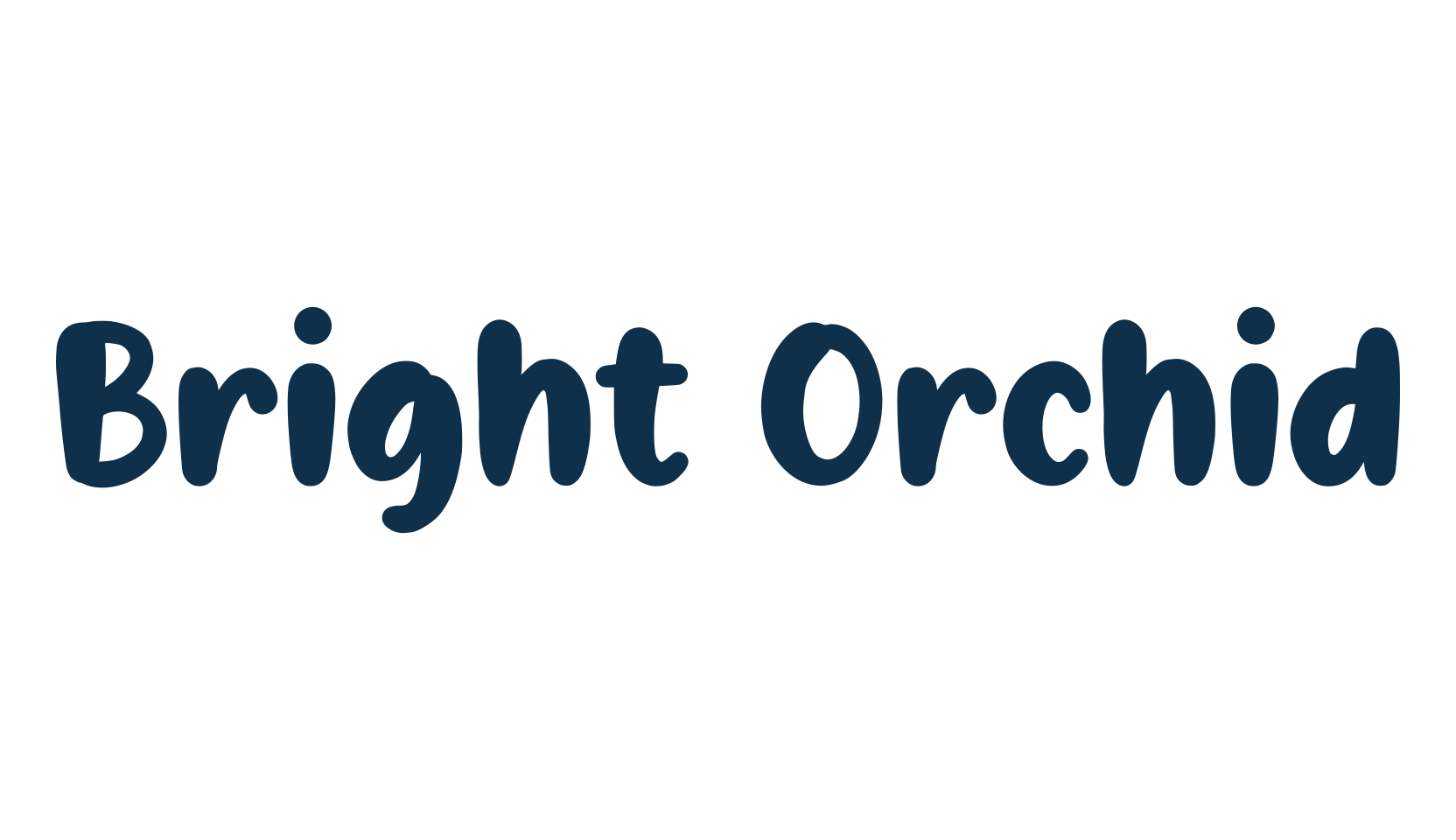 Bright Orchid, fancy cartoon decorative font preview