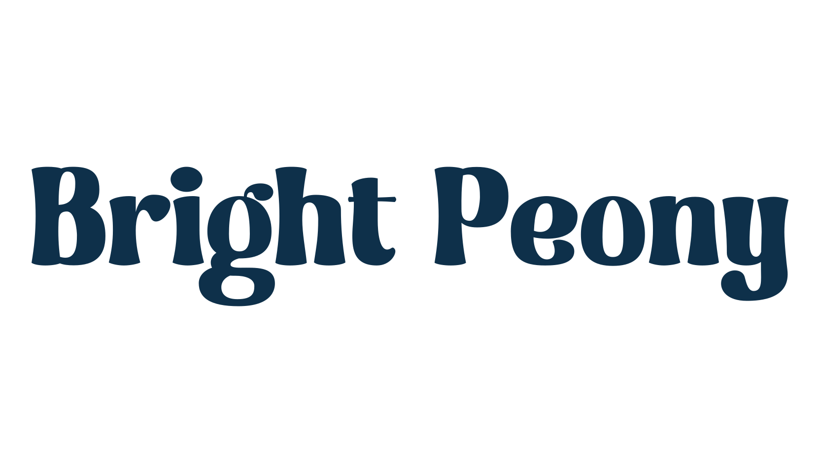 Bright Peony, groovy font preview