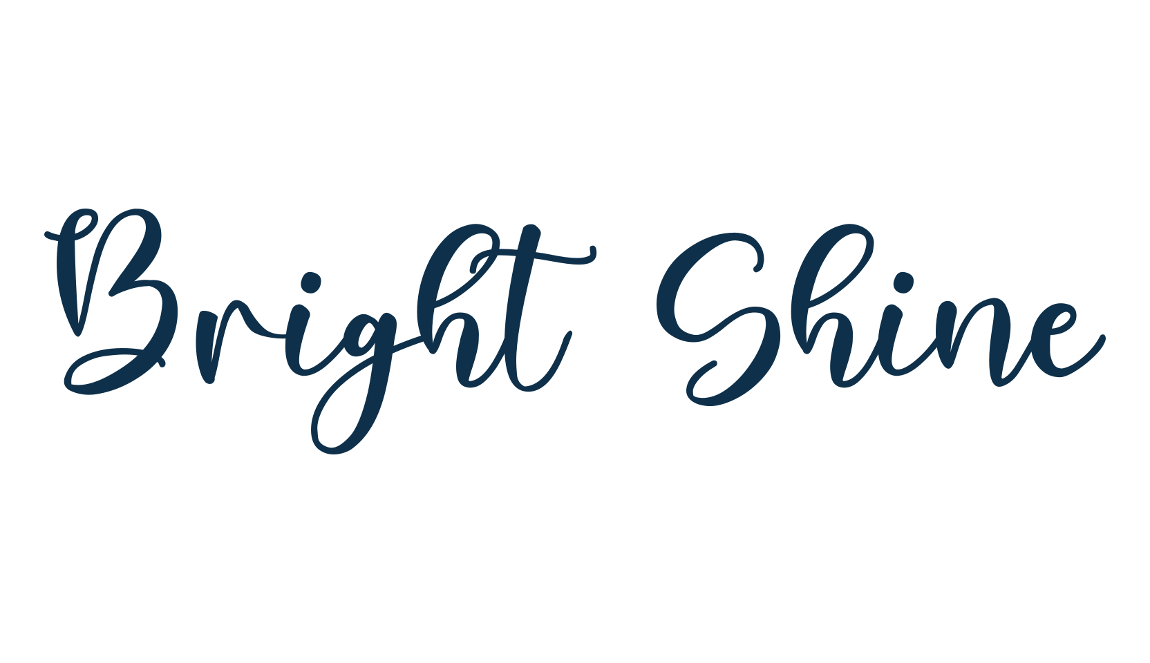 Bright Shine, display market font preview
