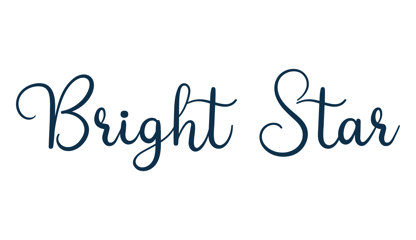 Bright Star (bright-star), calligraphy font preview
